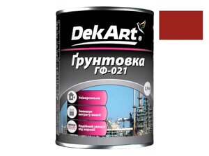 Грунтовка ГФ-021 червоно-коричнева - 0,9 кг ТМ DEKART