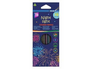 Олівці кольорові 12кол. CFS Night light , тригранні CF15183 ТМ COOLFORSCHOOL