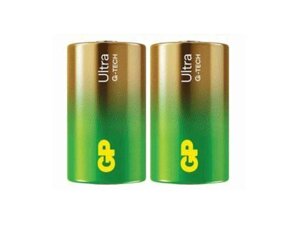 Батарейка лужна LR20/D Ultra Alkaline 1.5V 13AU21-S2 2шт (спайка) ТМ GP