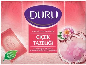 Мило Fresh Sensations екопак Квіткова хмара 4х150г ТМ Duru