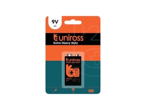 Батарейка сольова 6LF22 1шт BP 9V EXTRA HEAVY DUTY (блістер) ТМ UNIROSS