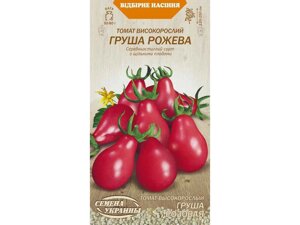 Томат високорослий ГРУША РОЖЕВА ОВ (20 пачок) (сс) 0,1г ТМ НАСІННЯ УКРАЇНИ