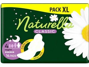 Гігієнічні прокладки (6 крап) NATURELLA Classic Night 14шт.