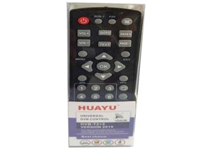 Пульт універсальний для Т2 та супутникових тюнерів DVB-T2 VERSION 2019 ТМ HUAYU