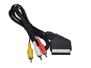 Кабель тюльпан Scart ( скарт ) - 3RCA 1,5 м ТМ КИТАЙ