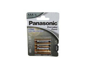 Батарейка лужна LR03/AAA Everyday Power 4шт (блістер) ТМ Panasonic