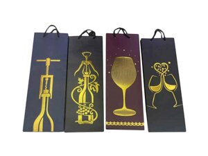 Пакет подарунковий під пляшку Wine symphony 36*13*8см R95559 ТМ STENSON