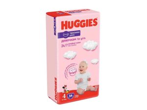 Підгузки-трусики 4 (дівчинка) 36шт ТМ HUGGIES