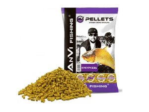 Принада в гранулах Pellets Кукурудза 5мм. 1 кг. ТМ ANVI-FISHING