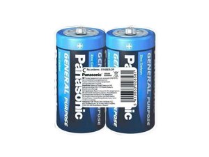 Батарейка сольова R14/C 2шт (плівка) ТМ Panasonic