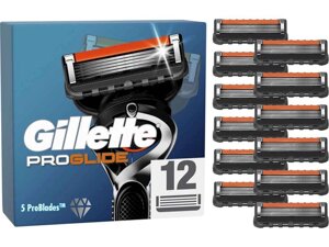 Змінні картриджі 12шт 40894 FUSION ProGlide для гоління ТМ GILLETTE