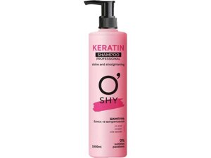 Шампунь 400мл Keratin. Блиск та випрямлення Professional ТМ OSHY