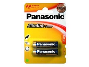 Батарейка лужна LR6/AA Alkaline Power (Bronze) 2шт (блістер) ТМ Panasonic