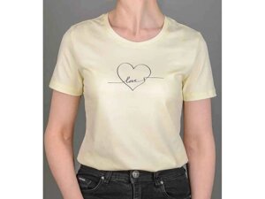 Футболка жіноча Love арт. 2282ж р. XL Молочний ТМ Fero