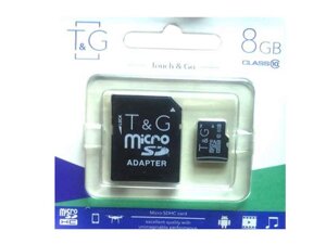 Карта памяті micro SDHC 8GB class 10 (з адаптером) ТМ TG