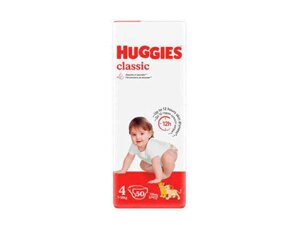 Підгузки дитячі 50шт (7-18кг) № 4 ТМ HUGGIES