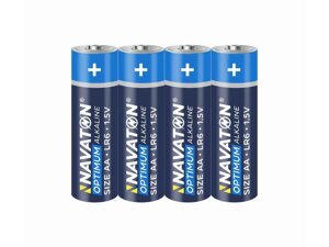 Батарейка лужна LR6/AA 4шт (спайка) POWER Alkaline 4AA - LR6-4S ТМ NAVATON