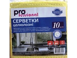 Серветка целюлозна 10 шт. (Spontex) ТМ PRO fessional