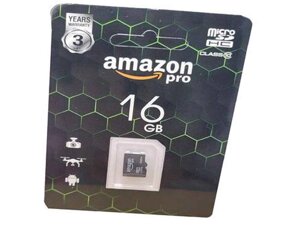 Карта памяті micro SDHC 16GB class 10 (без адаптера) ТМ AMAZONpro