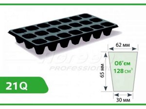 Касета для розсади 540х280мм, пластик 21 яч. 21Q ТМ AGREEN