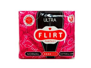 Прокладки гігієнічні 10 шт4 кр. (Cottoncare) Ultra Ligt ТМ FANTASY FLIRT