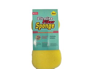 Губка для миття авто Ultrafine Fiber Sponge 2в1 (22*13см) ТМ КИТАЙ