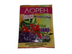 Добриво водорозчинне EXTRA універсальне 200г ТМ ЛОРЕН