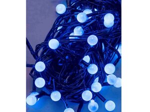 Електрогірлянда ЖЕМЧУГ 50 LED, 5м перехідник, синій 1271-02 ТМ КИТАЙ