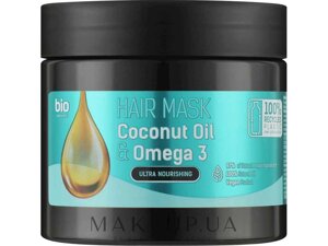 Маска для волосся 295мл Coconut Oil Omega 3 ТМ BION