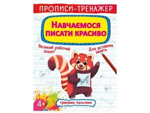 Прописи тренажер. Навчаємося писати красиво ТМ Кристал бук