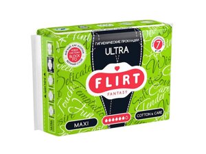 Прокладки гігієнічні ultra-cottoncare 6 крап. 7шт. ТМ FANTASY FLIRT