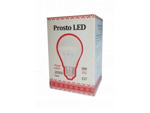 Лампа LED SK-9W-E27 A60 нейтральна ТМ Prosto LED