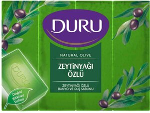 Туалетне мило Natural екопак екстракт Оливи 4х150г ТМ DURU