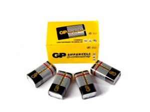 Батарейка сольова 6F22 Supercell крона 1шт ТМ GP