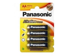 Батарейка лужна LR6/AA Alkaline Power (Bronze) 4шт (блістер) ТМ Panasonic