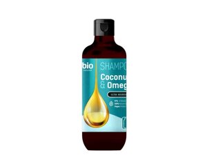 Шампунь для жінок і чоловіків 355мл Coconut Oil Omega 3 ТМ BION