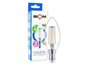 Лампа світлодіодна Filament С35, E14 4 Ватт FL-305 ТМ BIOM