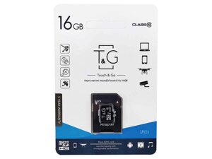 Карта памяті 16Gb Micro SD (10) (adapter) UHS-I ТМ TG