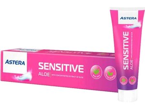 Зубна паста 110мл Sensitive Aloe для чутливих зубів з екстрактом алое ТМ ASTERA