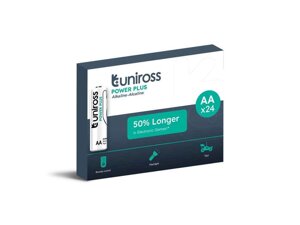 Батарейка лужна LR6/AA 24шт Power Plus Alkaline AA 1.5V - BX (в уп) ТМ UNIROSS