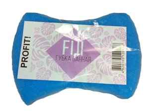 Губка лазнева фігурна (масажний шар) Fiji 1шт ТМ Profit!