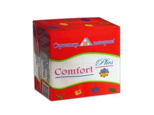 Серветки паперові 30шт Серветка Біла ТМ Comfort Plus