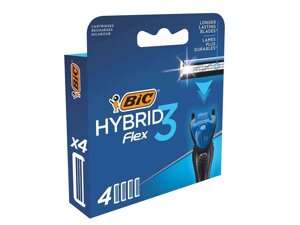 Змінні картриджі Flex 3 Hybrid 4шт ТМ BIC