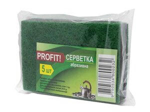 Губки кухонні 5шт абразив ТМ Profit!