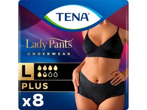 Підгузки для дорослих Plus р. L 8шт Lady Pants Black ТМ Tena