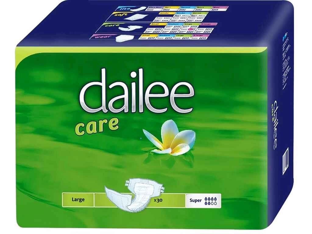 Підгузки для дорослих Super 30шт дихаючі Large ТМ Dailee Care від компанії Фортеця - фото 1