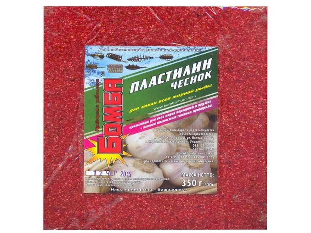 Пластилін для лову риби Часник 350гр ТМ Бомба від компанії Фортеця - фото 1