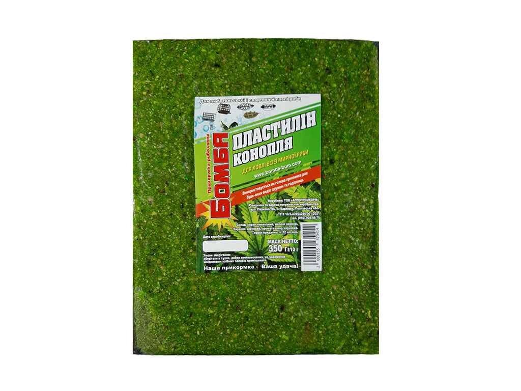 Пластилін для лову риби Конопля 350гр ТМ Бомба від компанії Фортеця - фото 1