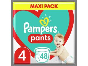 Підгузники-трусики №4 Pants Maxi (9-15 кг) Максі Упаковка 48шт ТМ PAMPERS