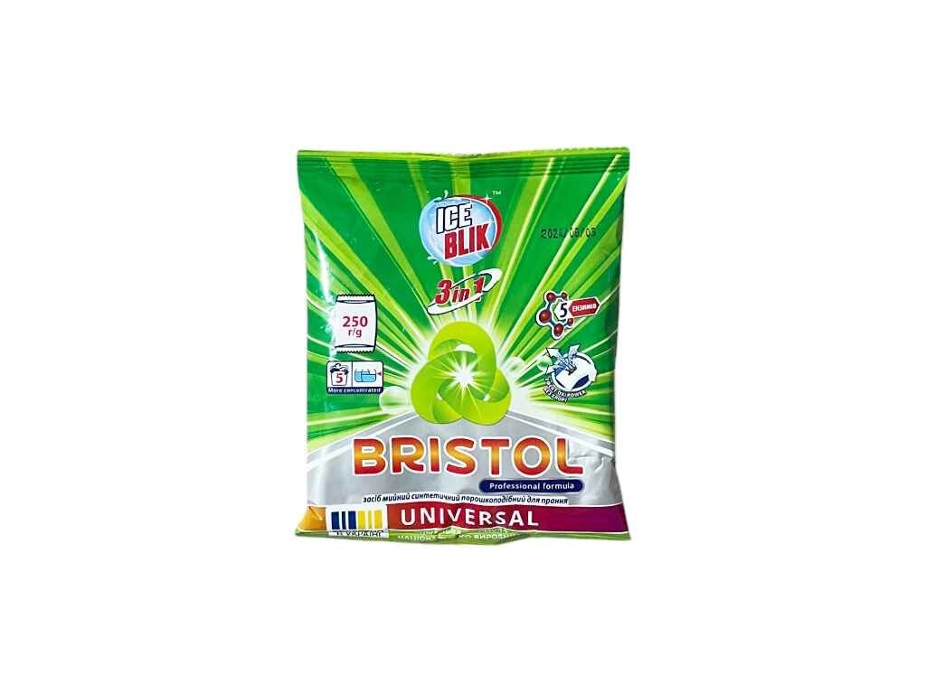 Пральний порошок 250г BRISTOL Universal CONCENTRATE сашет ТМ ICE BLIK від компанії Фортеця - фото 1